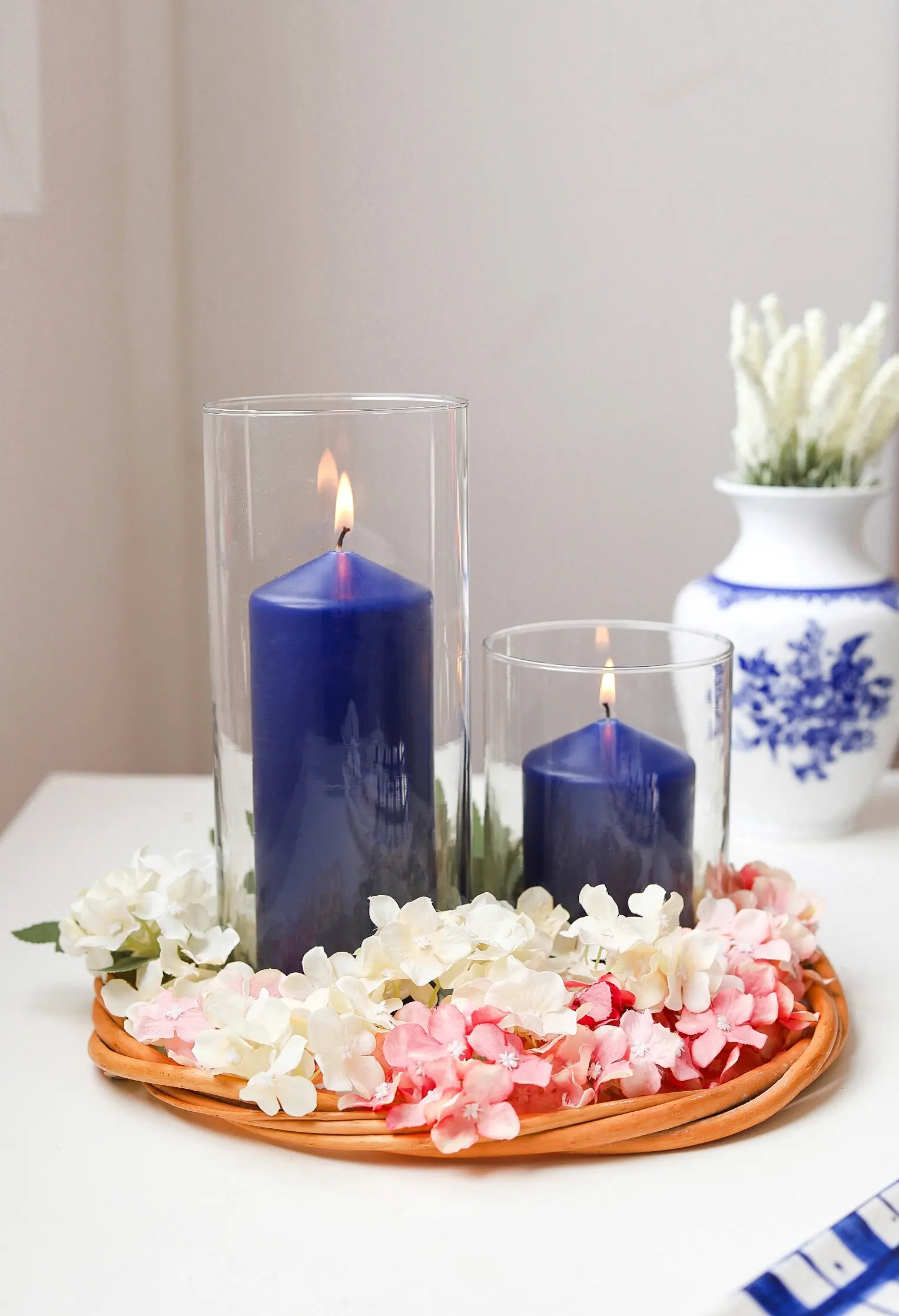 خرید جاشمعی استوانه بلور