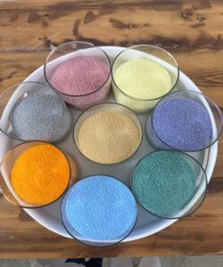 شمع پودری رنگی با رایحه های مختلف