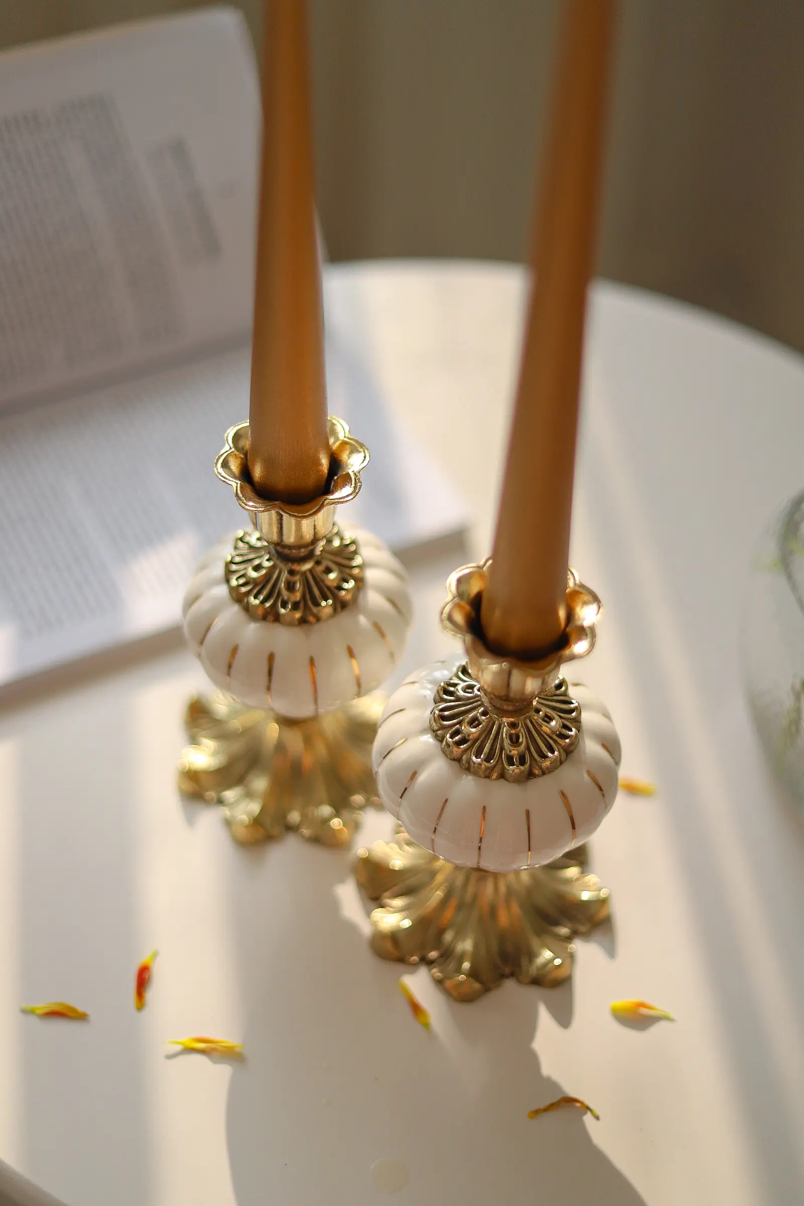 خرید جاشمعی الیزا برنجی