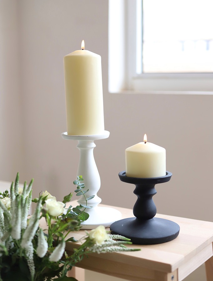 جا شمعی پلی‌استر دکوری