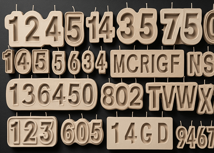 قالب عدد شمع تولد