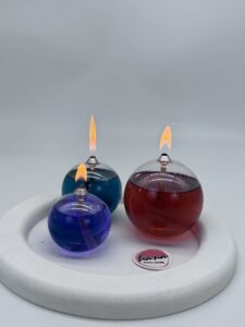 شمع پیرکس بدون پایه ست سه عددی