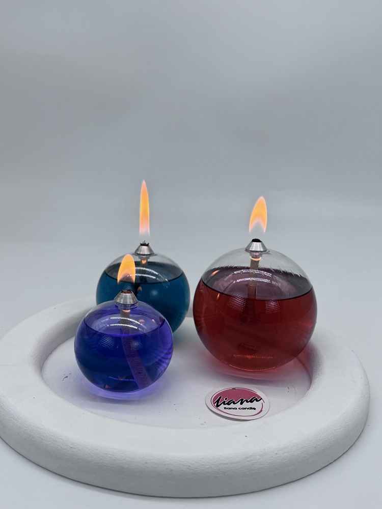 شمع پیرکس بدون پایه ست سه عددی