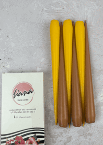 شمع قلمی قهوه ای موکا و نارنجی پرتقالی