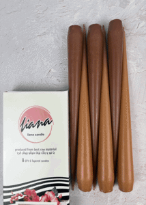 شمع قلمی پاییزی قهوه ای و موکا