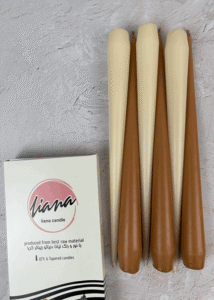 شمع قلمی پاییزی موکا و کرم