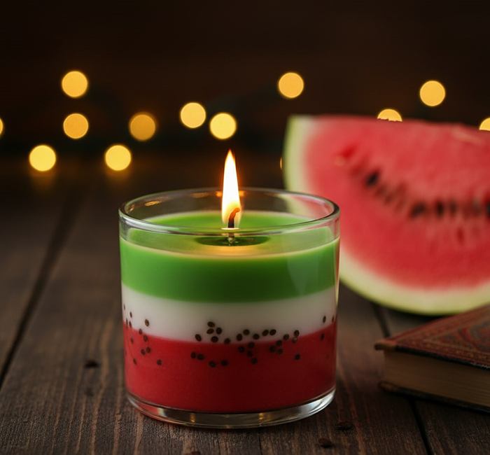 شمع لایه ای هندوانه ای