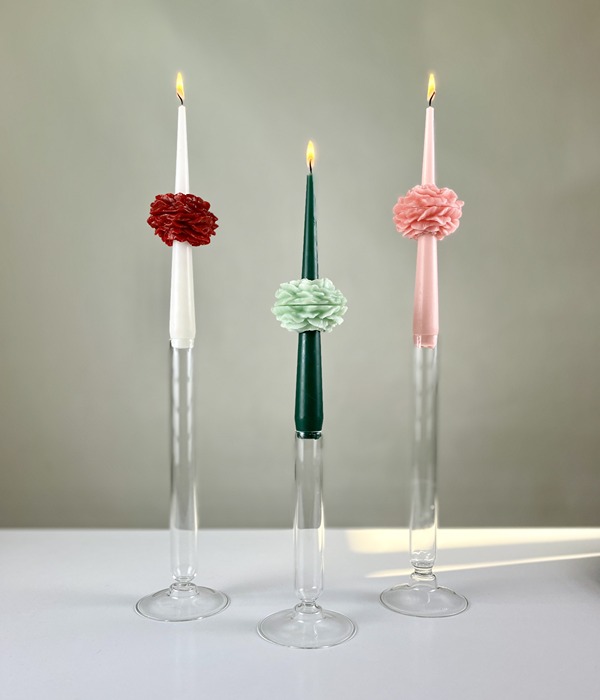 شمع گل آلاله حفره دار