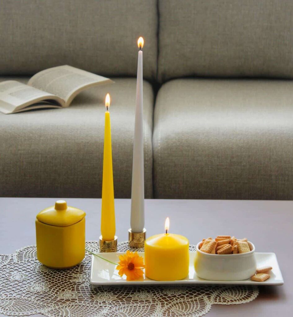 تهیه شمع بدون پارافین