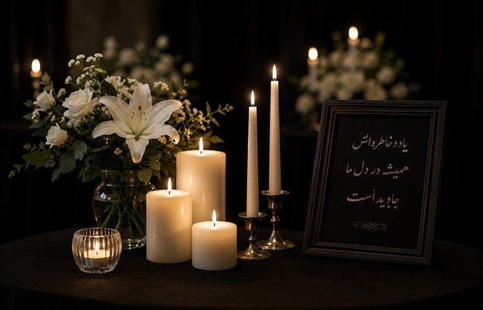 شمع آرایی مینیمال با چند شمع ساده