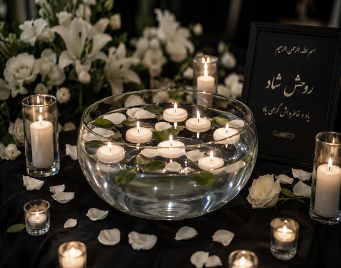 شمع روآبی برای ایجاد حس آرامش بیشتر