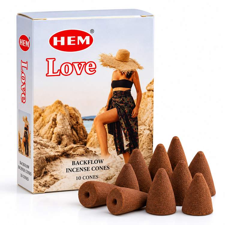 عود آبشاری عشق (LOVE) برند HEM