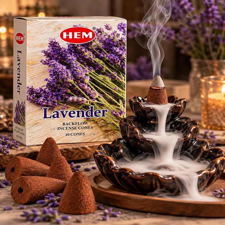 عود آبشاری اسطوخودوس lavender برند hem